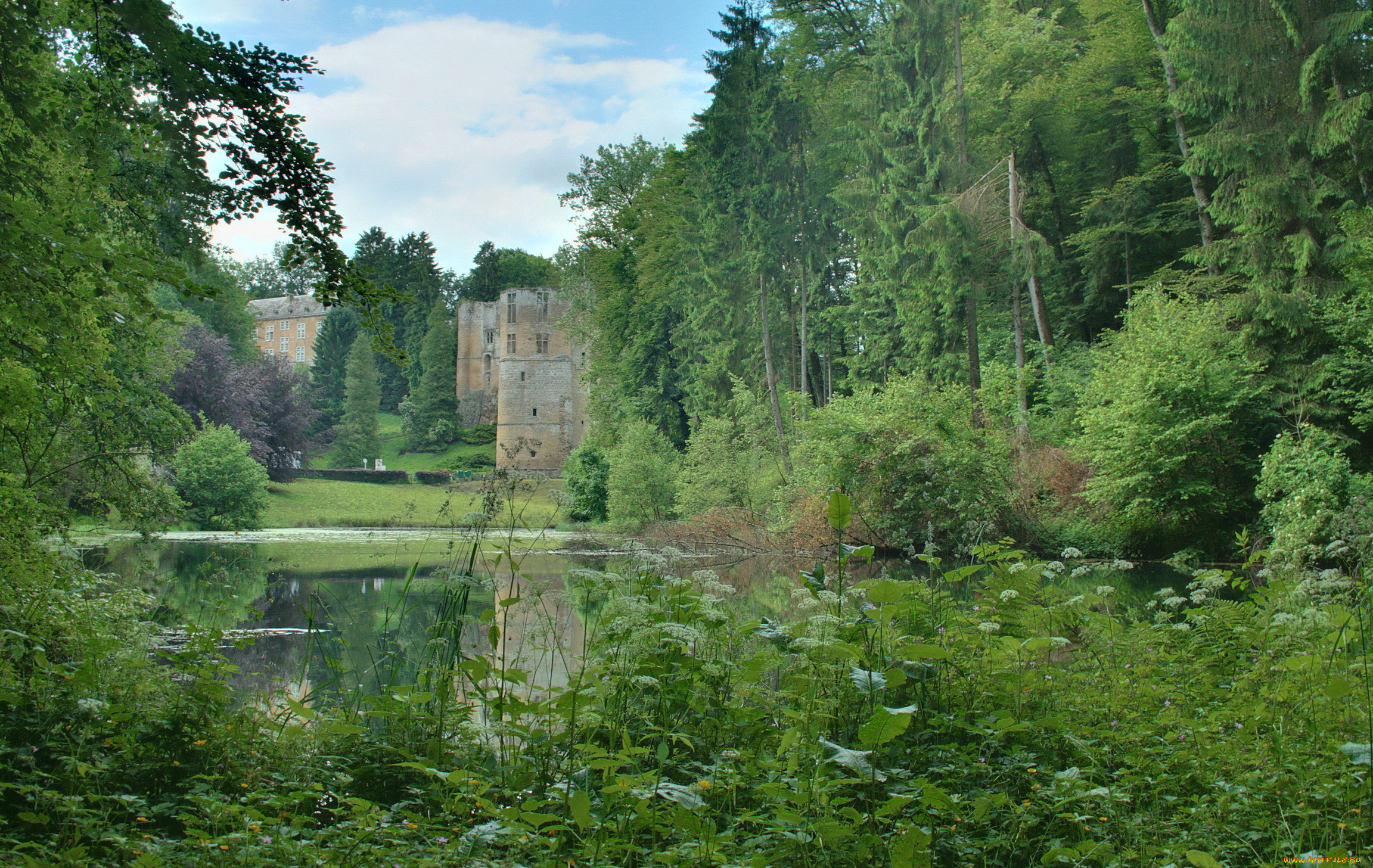 park, beaufort, castle, luxembourg, , , , 